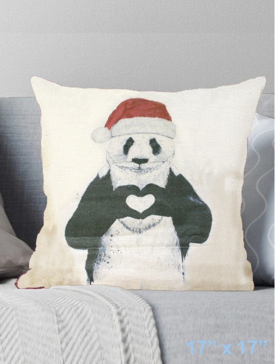 Panda Print Cushion & Filler (Dou-Sided)